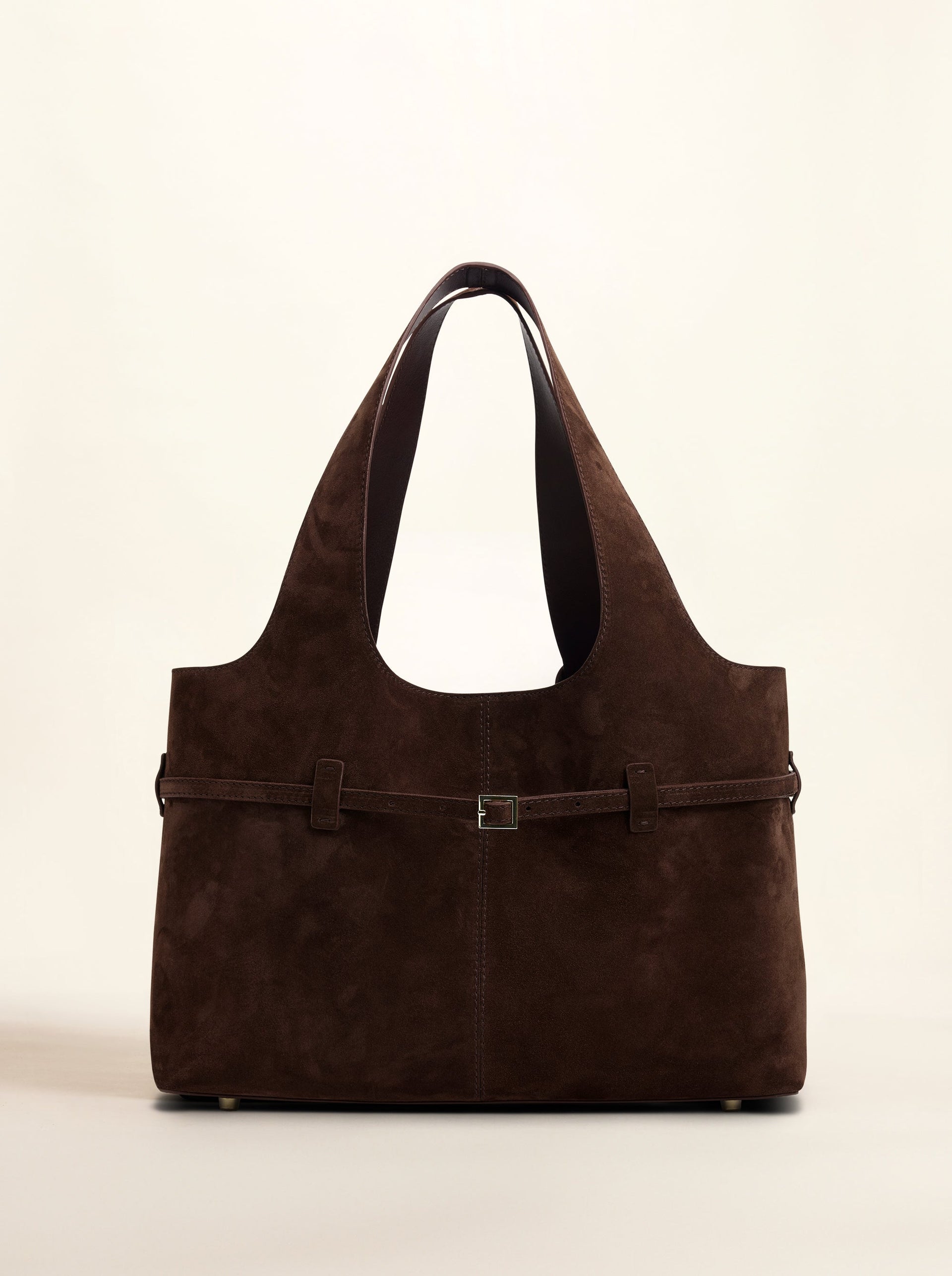 Cambon Cabas Deep Brown Suede