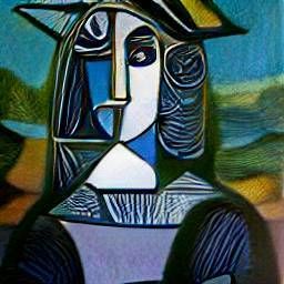 Dall-E Mini Mona Lisa Picasso