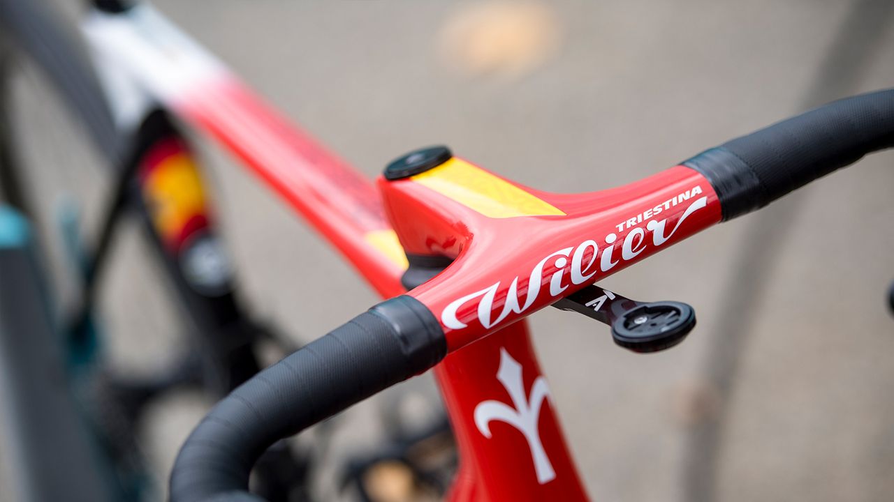 Luis Leon Sanchez's Spanish champion's themed Wilier Zero SLR