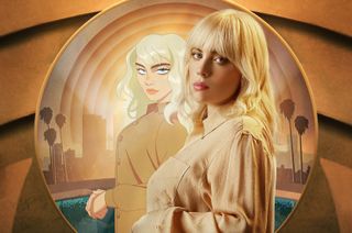 A billboard for Happier Than Ever: A Love Letter to Los Angeles.