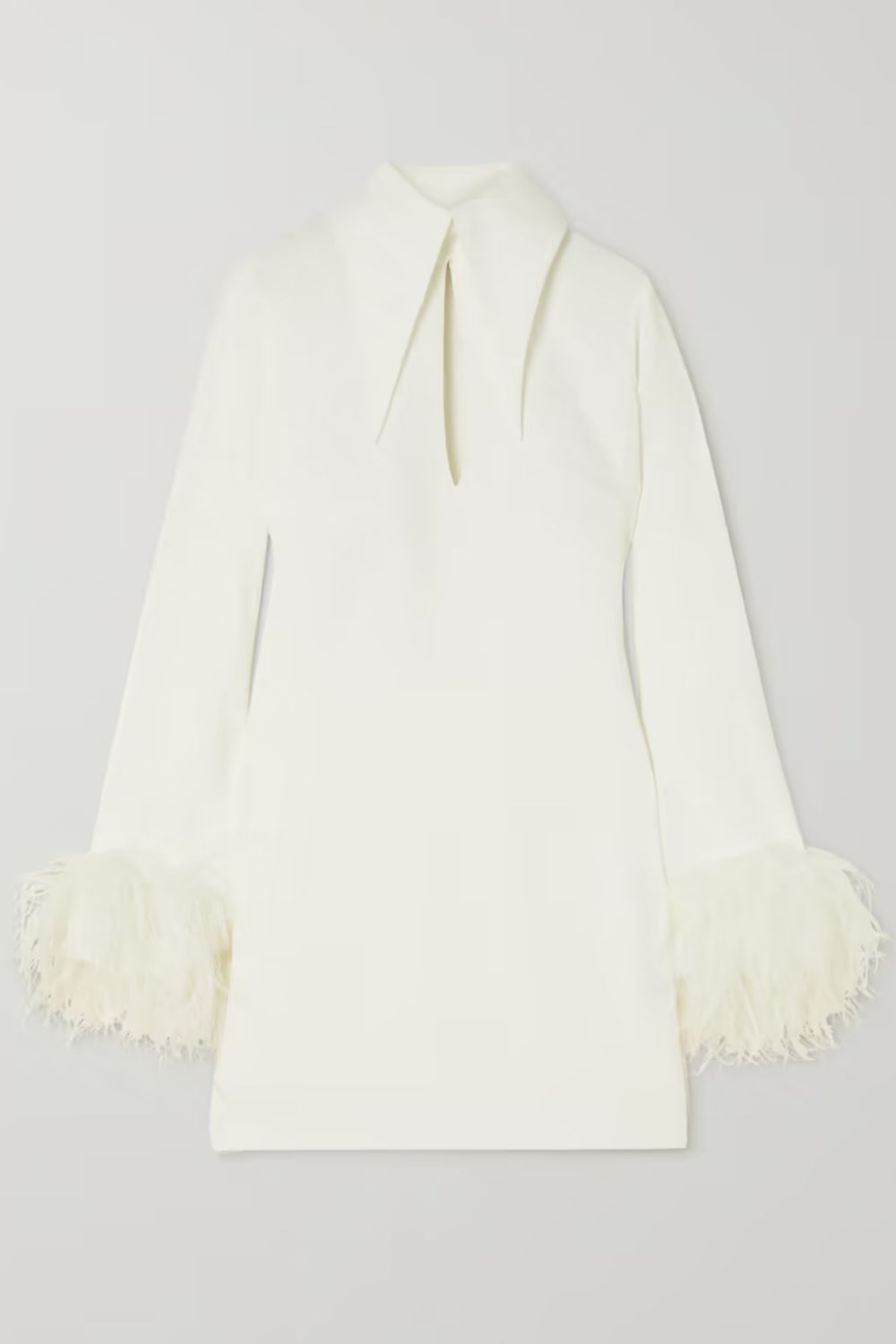 Best Hen Party Dresses: 16 Arlington Michelle feather-trimmed cutout crepe mini dress