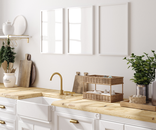 Clean white kitchen