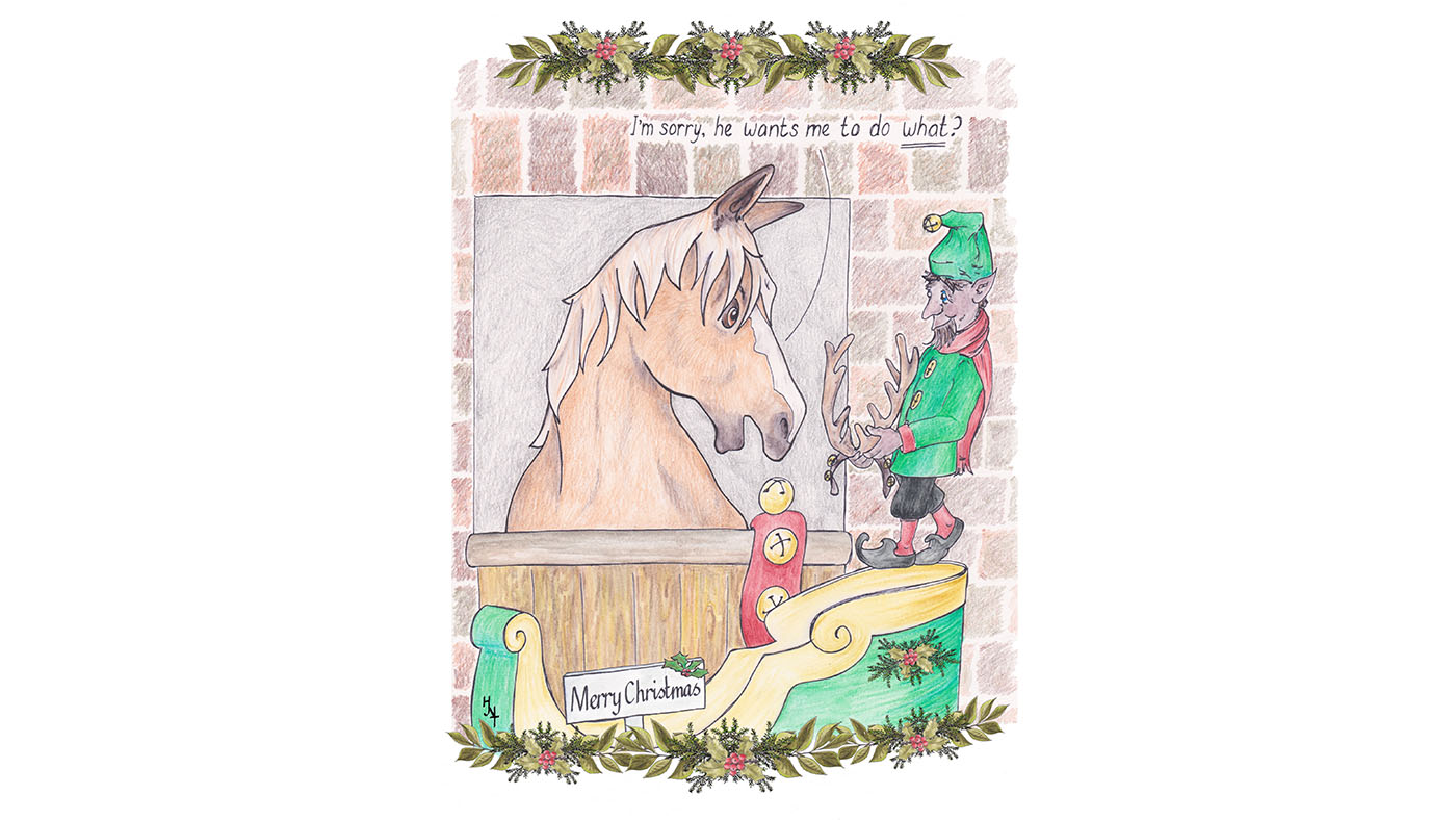 Ride high charity Christmas card