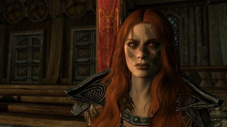 Aela the Huntress overhauled by the BloodMoon mod