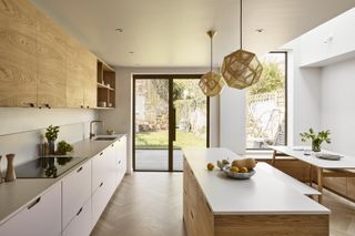 party wall agreement addition of a modern kitchen