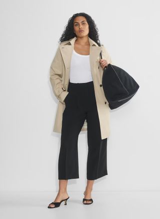 Aritzia The Effortless Pant Curve-Fit Cropped