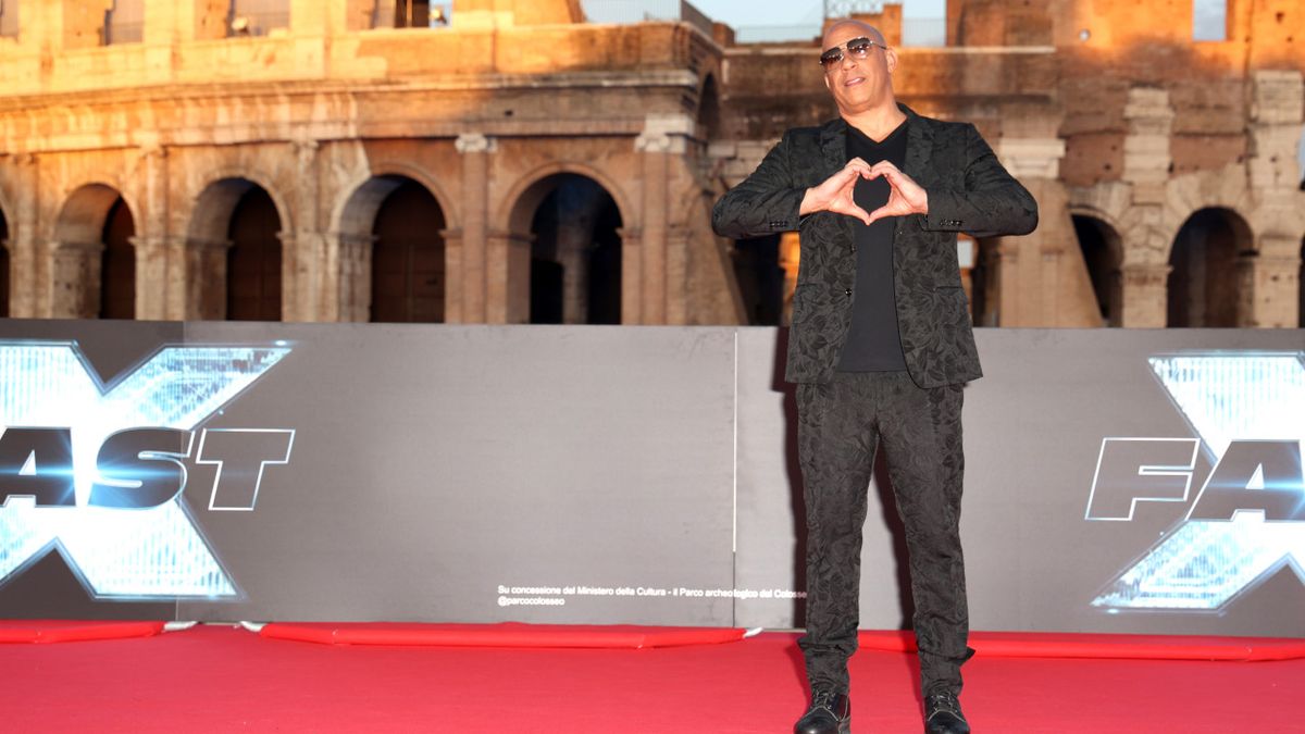 Vin Diesel at Fast X premiere in Rome