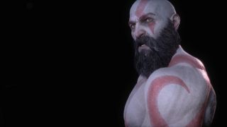 God of War Ragnarok's Kratos on a black background