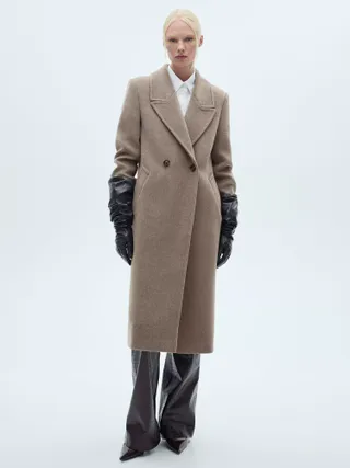 Mango Eye Wool Blend Coat