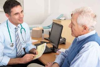 Doctor and patient meeting in an office