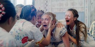 Florence Pugh in tears and screaming in Midsommar
