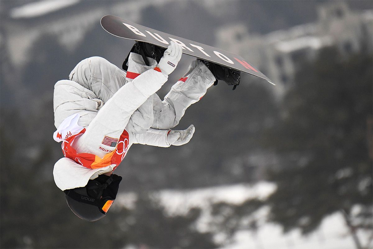 U.S. Olympian Shaun White in the men&#039;s snowboard halfpipe in Pyeongchang on Feb. 14, 2018.