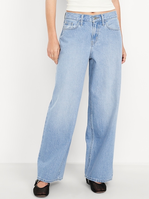 Mid-Rise Wow Baggy Wide-Leg Jeans