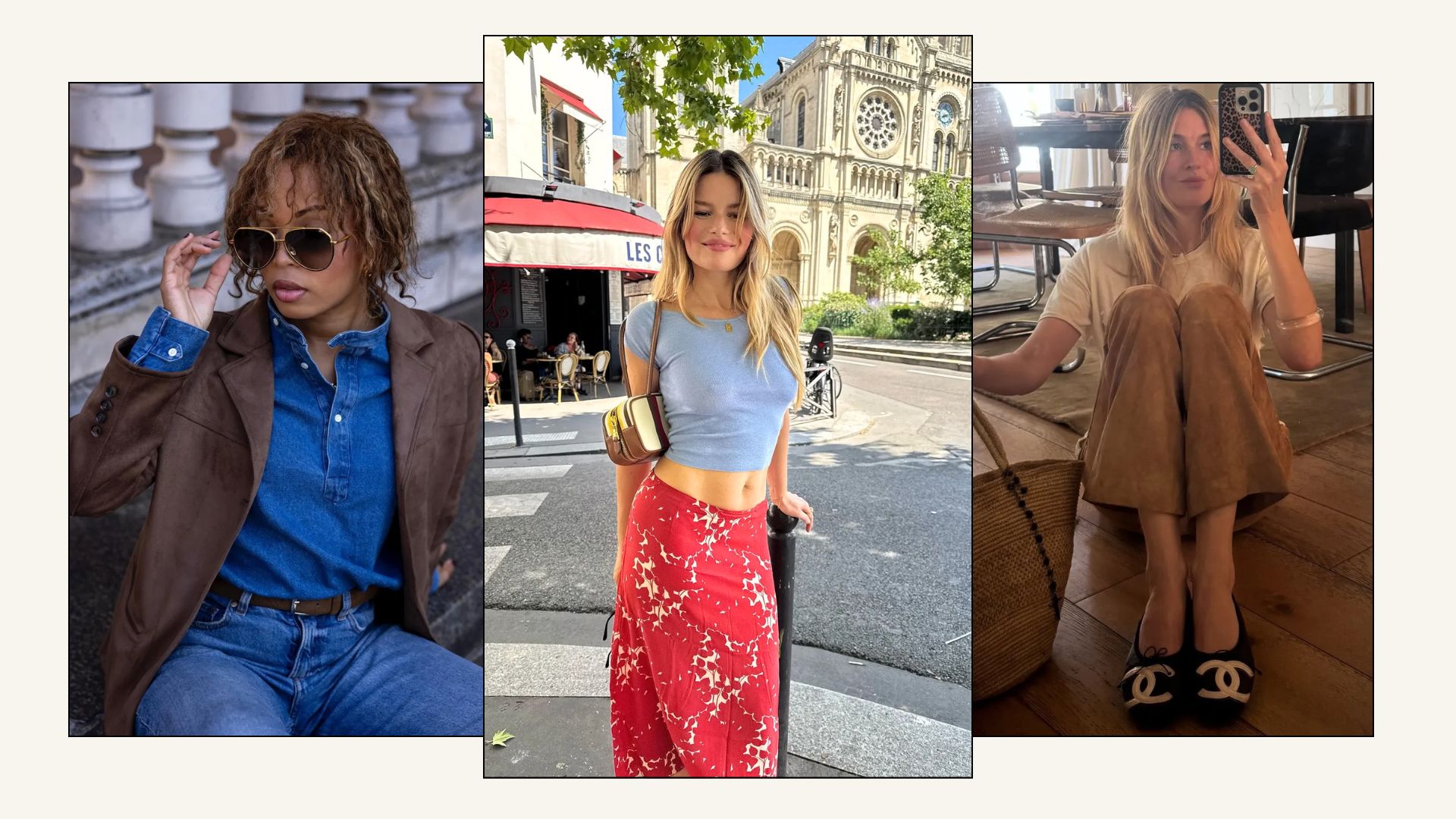 Three French women with smudged blonde hair
