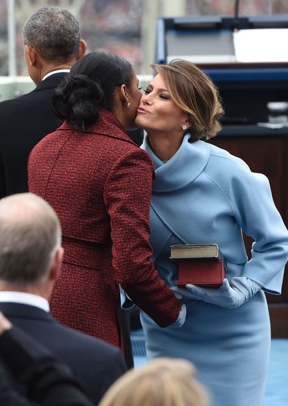 The first ladies always meet after the election...