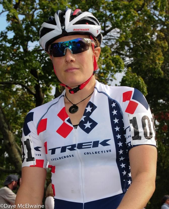 Katie Compton (Trek Cyclocross Collective) at the start
