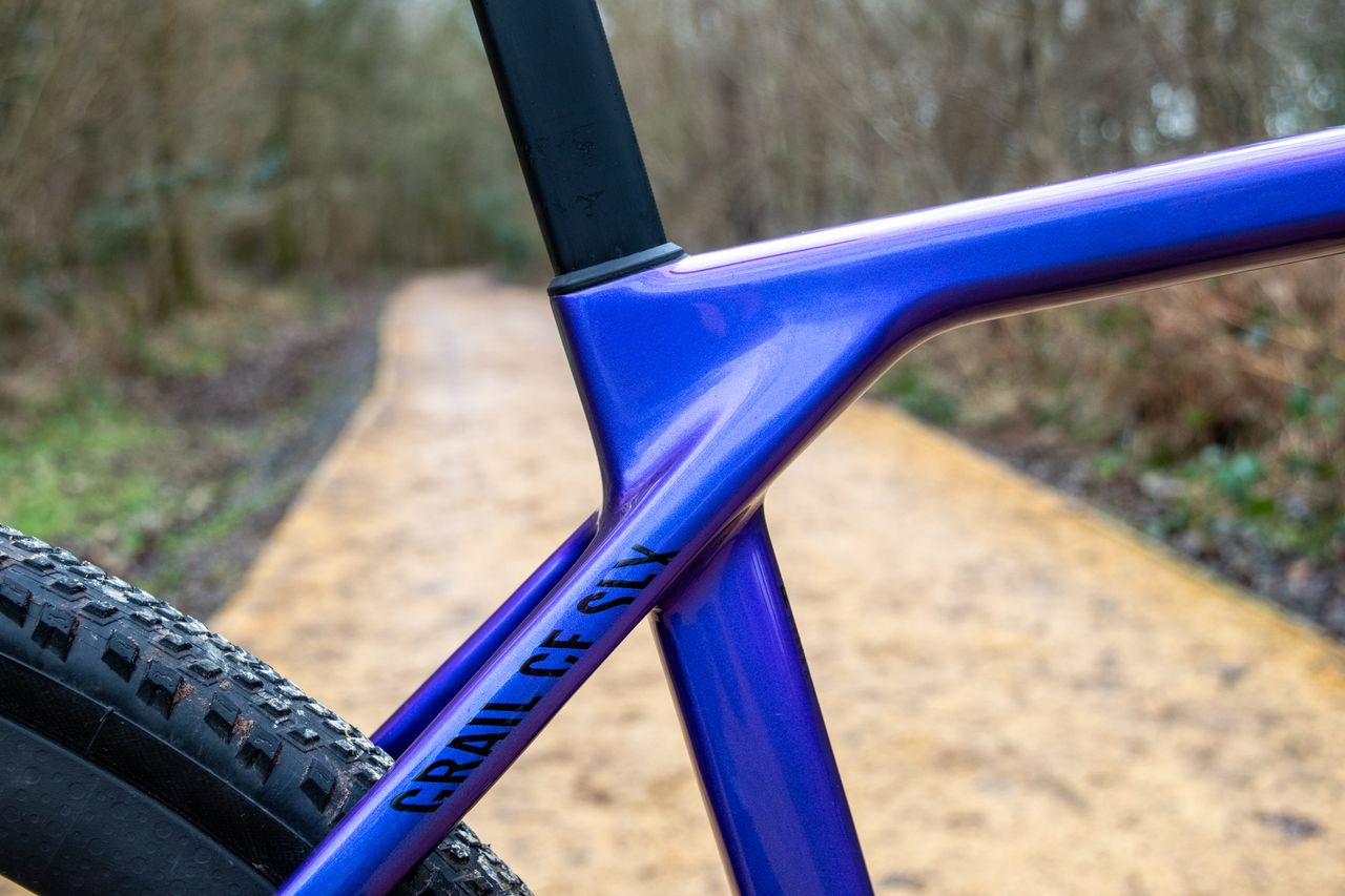 A Canyon Grail CX SLX seat tube cluster