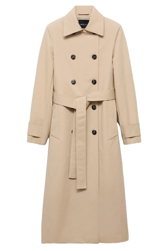Mango, Classic Cotton Trench Coat