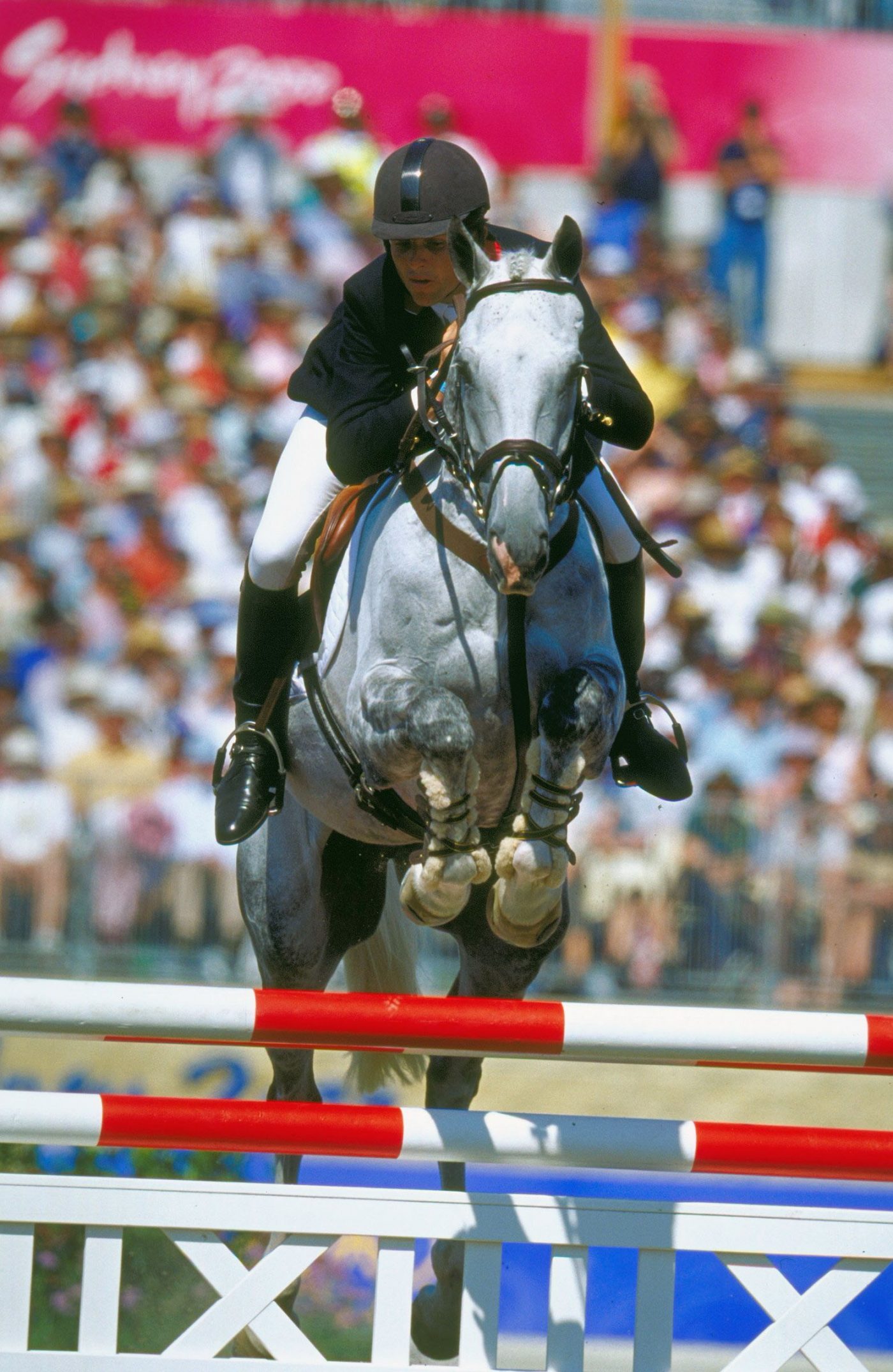 Leslie Law riding Shear H20 at the Sydney Olympics.