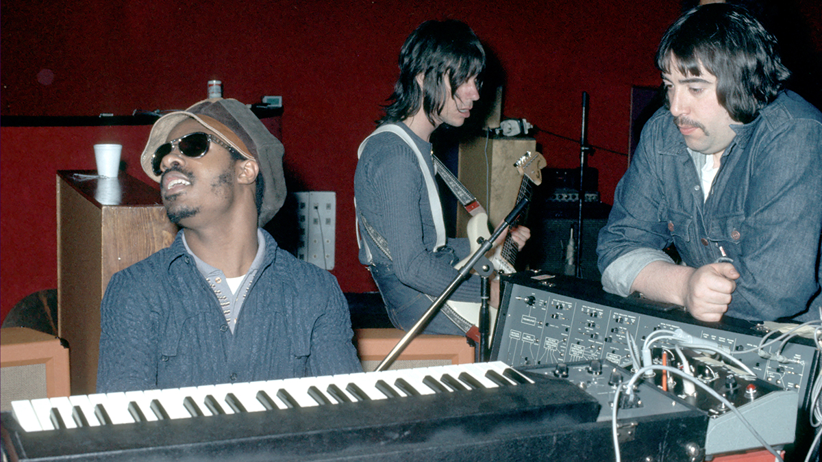 R&amp;B musician Stevie Wonder in the recording studio circa 1972.  (Photo by Michael Ochs Archives/Getty Images)