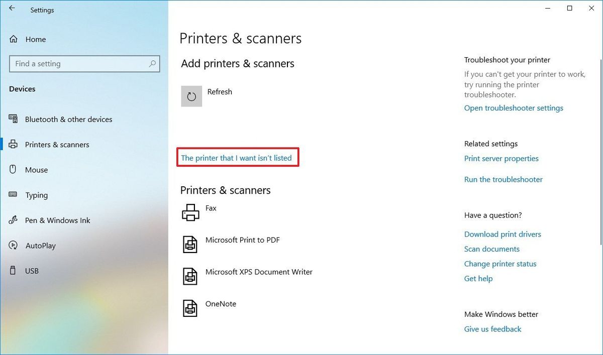 How to install a printer using the Windows Update Catalog driver on ...