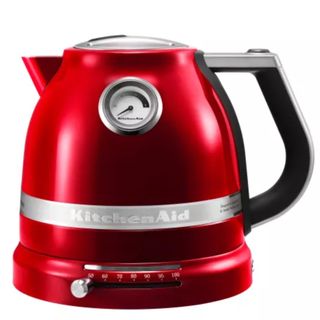 KitchenAid kettle in red on a white background