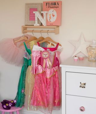 baby clothes hanging fancy dress