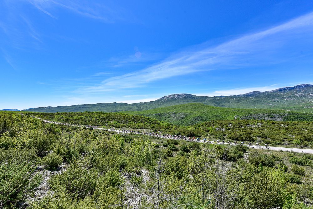 Scenery along the route of stage 3 at Tour of Croatia