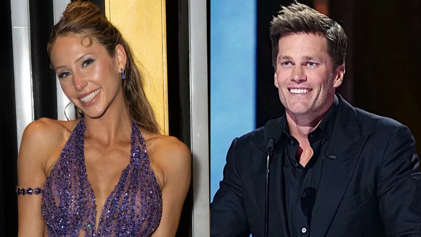 Alix Earle is photographed on Dancing with the Stars, and Tom Brady is shown during his Netflix roast.