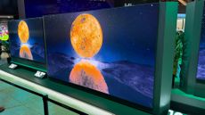 The Hisense 163-inch micro-LED TV at CES 2025