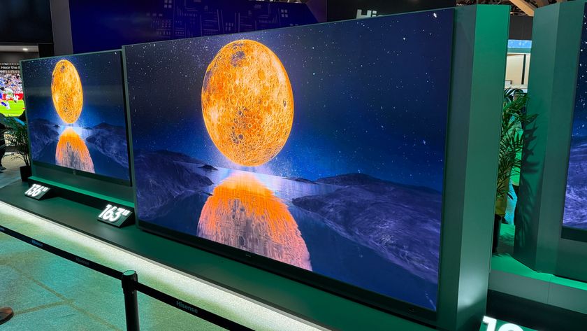 The Hisense 163-inch micro-LED TV at CES 2025