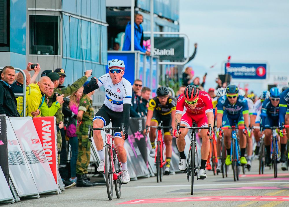 Alexander Kristoff wins stage 2 at the Arctic Race of Norway