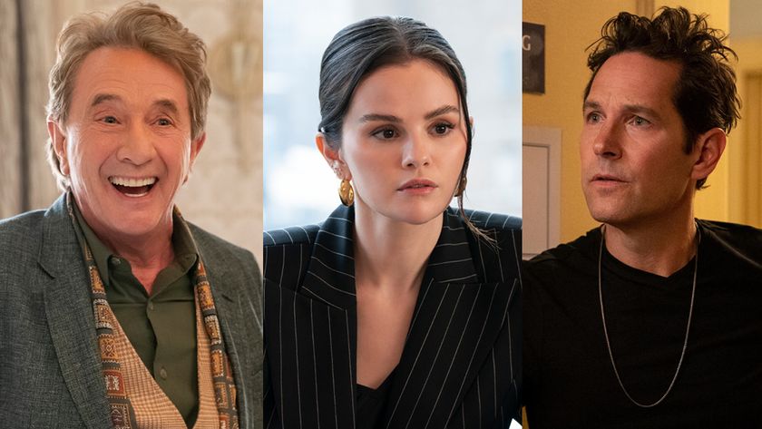 RUDD: Only Murders in the Building &mdash; &ldquo;The Beat Goes On&rdquo; &ndash; Episode 302 &mdash; Mabel, Oliver &amp; Charles attend Ben&rsquo;s lavish memorial full of fans and those with more dubious motives. As the actor&rsquo;s sudden death is mourned, Oliver works to revive his shaky Broadway show. Ben (Paul Rudd), shown. (Photo by: Patrick Harbron/Hulu)GOMEZ: ONLY MURDERS IN THE BUILDING &ndash; &ldquo;Dirty Birds&rdquo; &ndash; Snooping goes sideways when three billionaire suspects catch the trio and invite themselves over for an evening at Oliver&rsquo;s. (Disney/Patrick Harbron) SELENA GOMEZSHORT: ONLY MURDERS IN THE BUILDING &ndash; &ldquo;Cuckoo Chicks&rdquo; &ndash; Mabel gathers a ragtag group to crash an exclusive ladies night. While trying to save the Arconia from being sold, Charles and Oliver accidentally end up in couples&rsquo; therapy. (Disney/Patrick Harbron) MARTIN SHORT