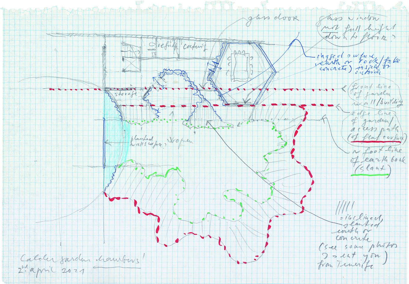 Calder Gardens sketches by Jacques Herzog