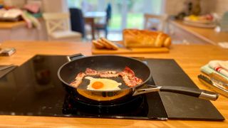 Stellar Induction Frying Pan on the hob at home