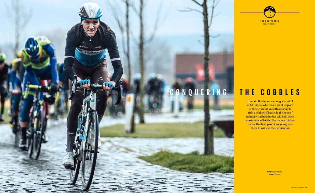 Romain Bardet was among a handful of Tour GC riders who rode a cobbled Classic this spring.