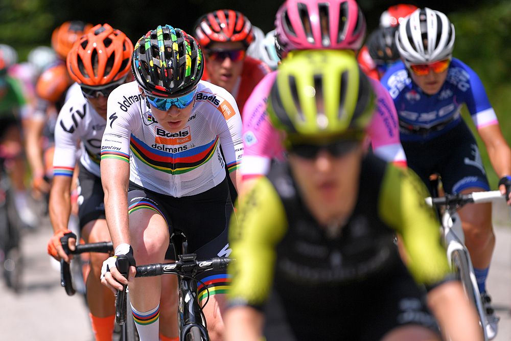 Anna van der Breggen (Boels Dolmans) racing stage 8 at the Giro Rosa