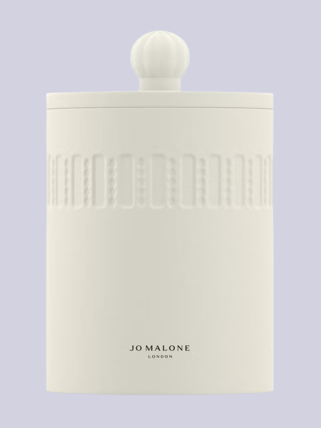 A ceramic scented candle