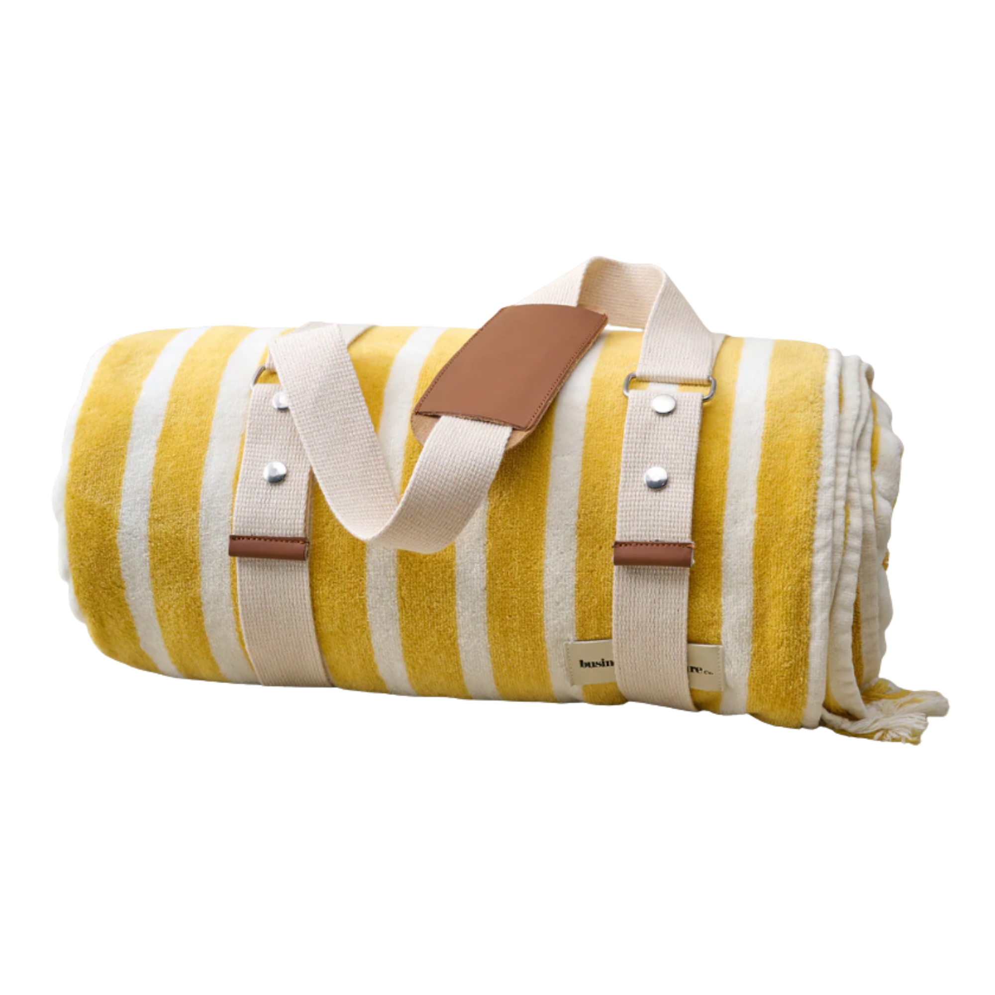 a yellow picnic blanket
