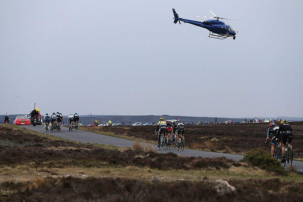 Crosswinds helped tear apart the final stage in Yorkshire.