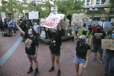 Protesters in Minneapolis.