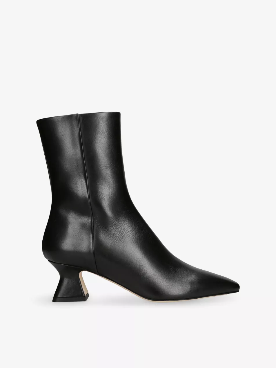 Koko 55 Leather Heeled Ankle Boots - Eur 36 / 3 Uk Women