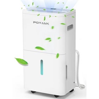 Poyank 4500 Sq. Ft Max 75 Pint Dehumidifier against white background