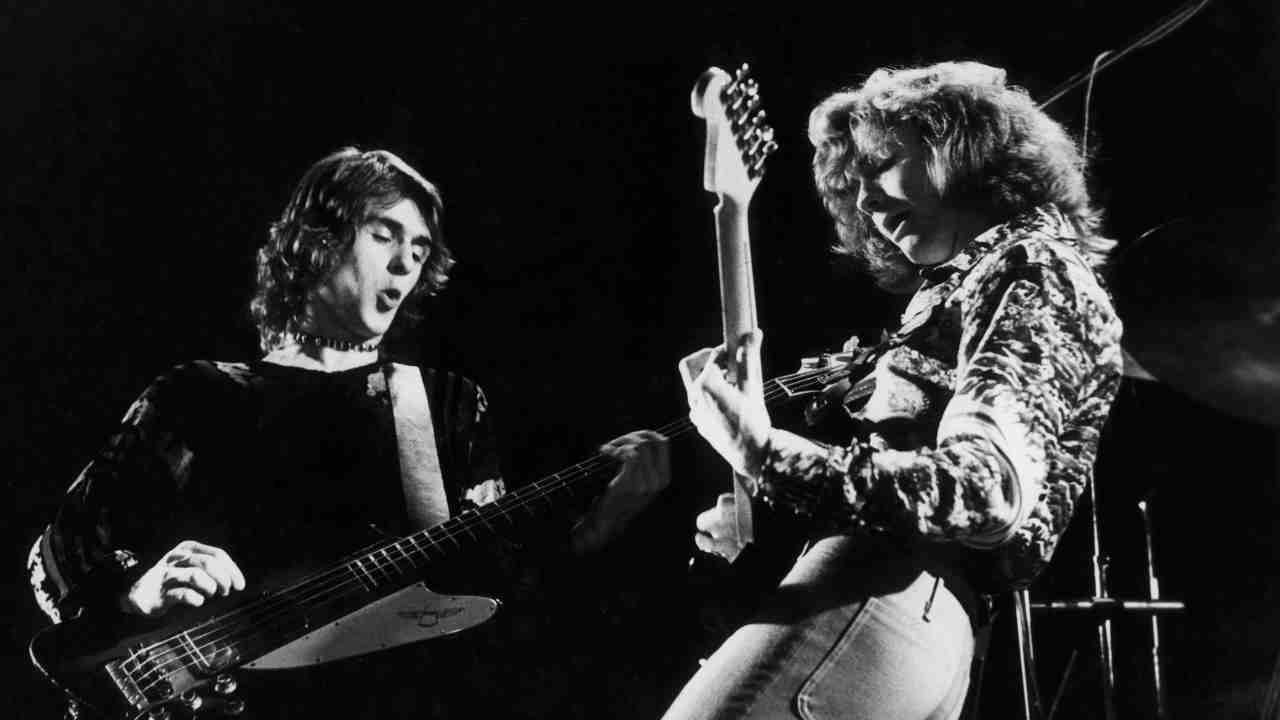Wishbone Ash&amp;rsquo;s Martin Turner and Ted Turner performing live in the 1970s
