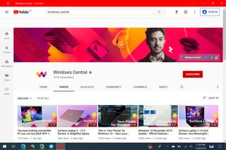 YouTube Microsoft Edge Canary