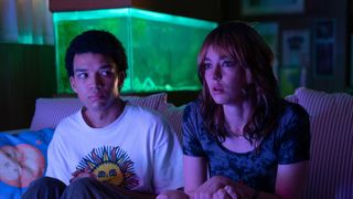 Justice Smith and Brigette Lundy-Paine in I Saw the TV Glow