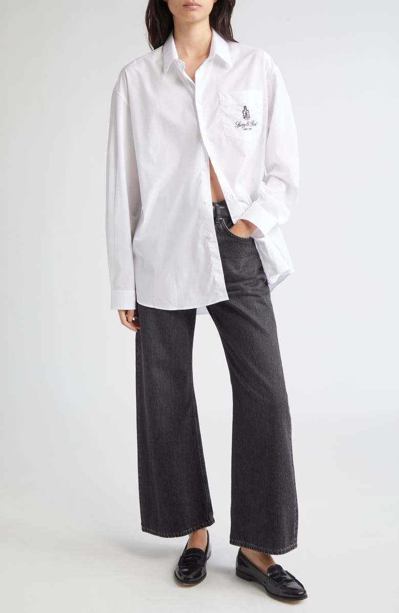 Vendome Oversize Cotton Poplin Button-Up Shirt