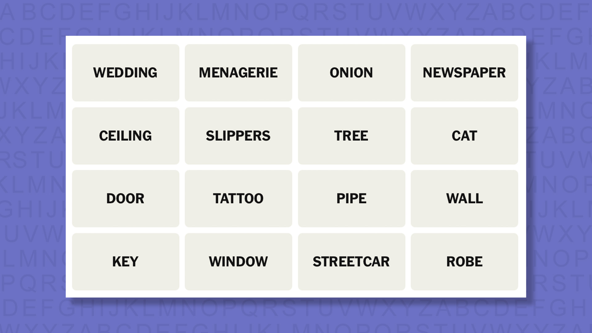 NYT Connections hints for game 1086 on a purple background