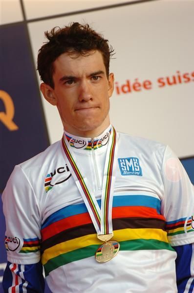 Romain Sicard (France) considers his achievement from the podium.