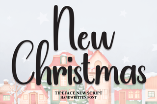 Sample of New Christmas Font, one of the best festive fonts